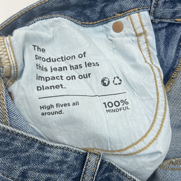 PACSUN ECO PATCHWORK BOYFRIEND JEANS WOMEN SIZE 28x32 BLUE JEANS - Picture 11 of 14